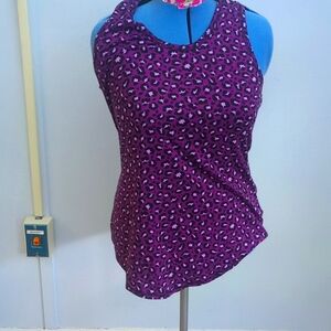 Lularoe tank top purple leopard